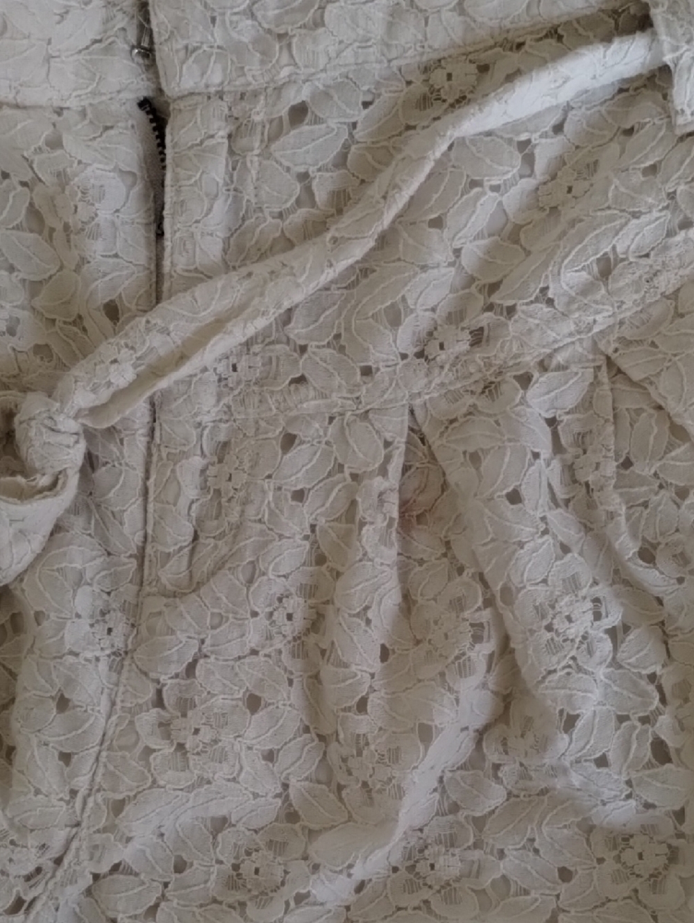 Free People Cream Lace Overlay Women's Shorts - Picture 12 of 16